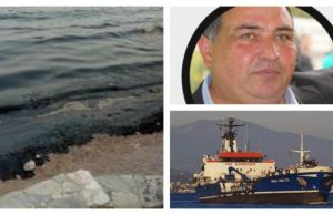 Δεν φταίμε εμείς λέει ο ιδιοκτήτης του σαπιοκάραβου που βρώμισε το Σαρωνικό (VIDEO)