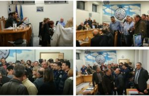 Ένταση για τα σκουπίδια στο δημοτικό συμβούλιο Αλίμου (VIDEO&ΕΙΚΟNEΣ)