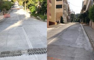 Ηλιούπολη: Συνεχίζεται η κατασκευή δρόμων με αντιολισθηρούς τάπητες