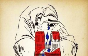 Τα δάκρυα του Κουασιμόδου για την Παναγία των Παρισίων – Συγκλονιστικά σκίτσα από την καταστροφή