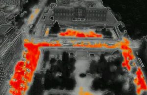 Θερμικό αποτύπωμα στο κέντρο της Αθήνας: Στους 70 βαθμούς Κελσίου η θερμοκρασία (φωτο)