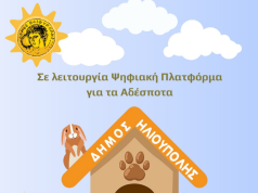 Τίθεται σε Εφαρμογή Ψηφιακή Πλατφόρμα προστασίας για τα Αδέσποτα του Δήμου Ηλιούπολης